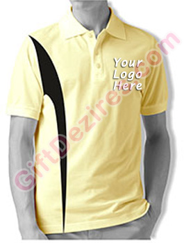 Designer Ivory and Black Color Logo Custom T Shirts